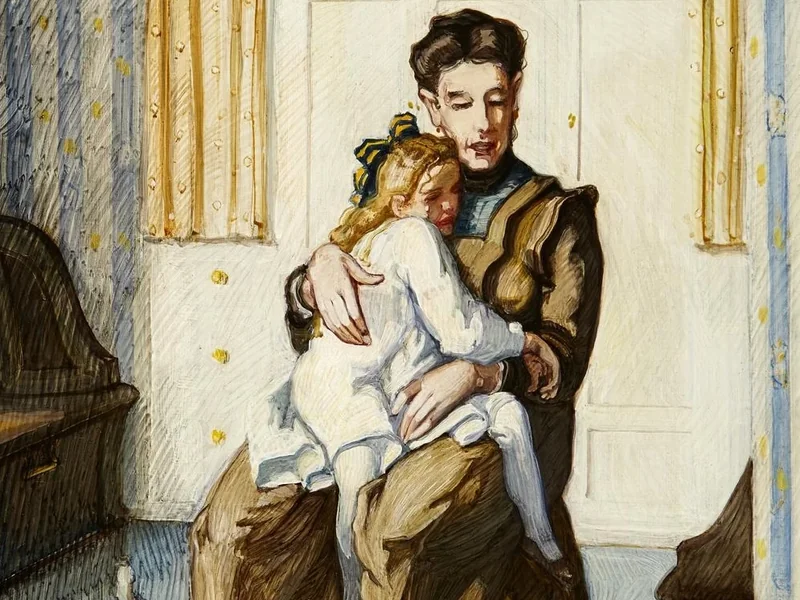 1868-Karl Itschner - Ragazza che piange